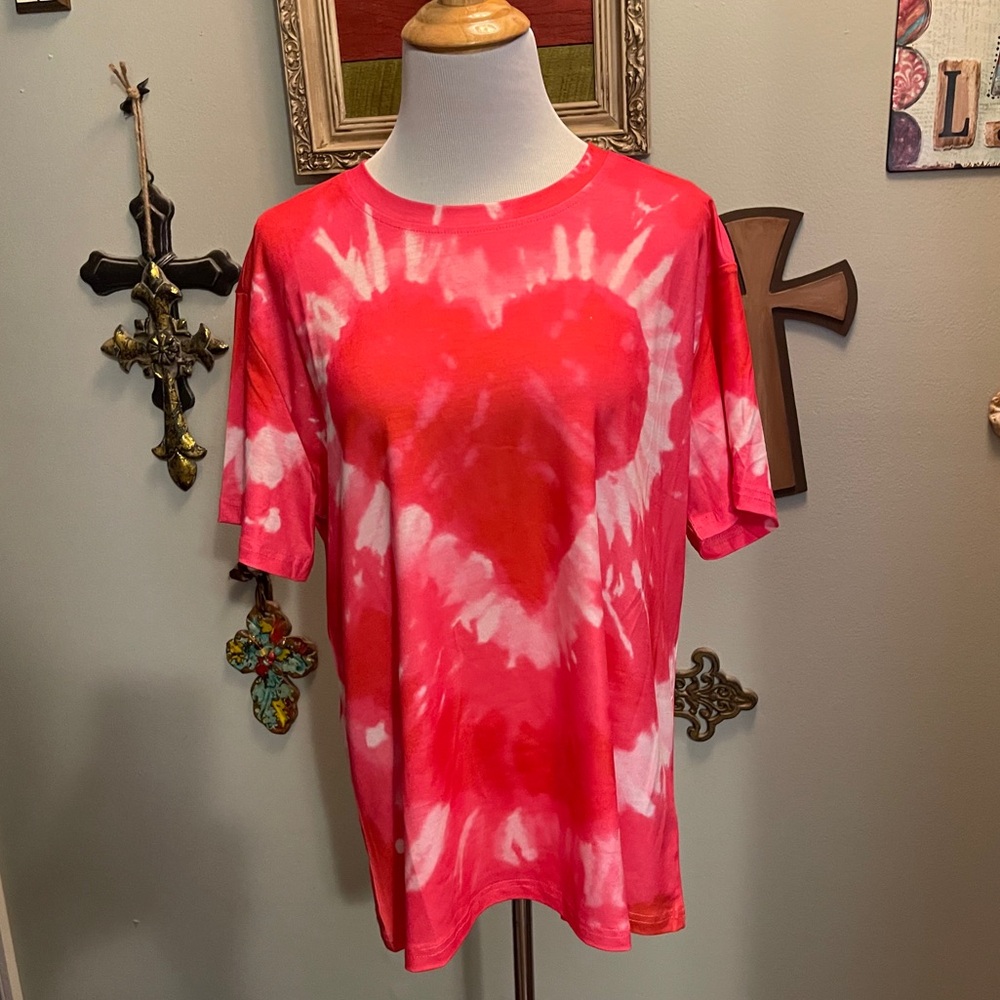 Tie-die Heart tee